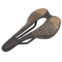 ZNQPLF Selle de vélo de Bicyclette de Carbone réfléchissante VTT VTT Selle à vélo Vélo Cyclisme Coussin Coussin Coussin Coussin de vélo #20 (Color : Gold)