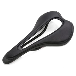 ZONIY Pièces de rechanges ZONIE Selle Entièrement en Fibre De Carbone + Cuir PU Selle Iatlia SuperFlow VTT Course sur Route Selle De Vélo Siège De Vélo VTT Selle vélo (Color : Black)