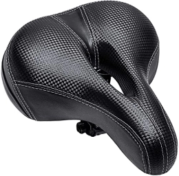 ZXM Pièces de rechanges ZXM Selle de vélo solide, confortable et étanche, large coussin de siège de vélo résistant aux chocs, selle de vélo pour VTT, vélo pliant, vélo de route, vélo rotatif, vélos d'appartement durables