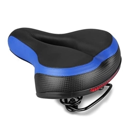 ZYZYP Pièces de rechanges ZYZYP Selles Coussin De Siège De Vélo De Selle Ultra-Large Ultra-Confortable Rembourré VTT Selle De Ressort De Vélo De Montagne Réfléchissante siège vélo (Couleur : 1)