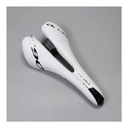 ZYZYP Pièces de rechanges ZYZYP Selles Selle De Siège De Vélo Ergonomique Coussin De Siège De Vélo De Route Coussin VTT Creux Respirant Confortable Selle De Vélo en Cuir PU siège vélo (Couleur : Blanc)