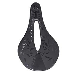 Anwangda Asiento de bicicleta de carreras de fibra de carbono Cojín de resorte Comfort Universal Cycle Saddle Cojín ancho para MTB Mountain Bike/Road Bike (tamaño: 143mm)