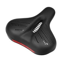 Asiento acolchado para bicicleta, bicicleta espuma viscoelástica alta densidad gran tamaño, asientos bicicleta piel sintética transpirable reflectante, ajuste universal,