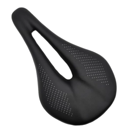 Asiento de bicicleta de fibra de carbono de cuero asientos huecos ligeros accesorios de ciclismo cómodos y transpirables asientos huecos duraderos ciclismo absorción de golpes parte de bicicleta