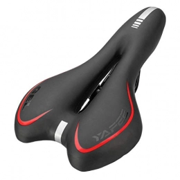 QLJJ Asientos de bicicleta de montaña Asiento De BicicletaMountain MTB Comfort Saddle Bike Bicicleta Asiento Suave Cojín Gel Cojín De CueroSuaveGelMujeres / Hombres (Size:One Size; Color:Red)