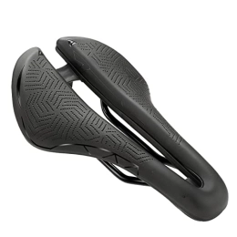 AXOINLEXER Asientos de bicicleta de montaña AXOINLEXER Sillin Bicicleta Montaña, Asiento Cómodo Impermeable y Transpirable para MTB, Bicicleta de Carretera, Bicicleta Estática, Negro