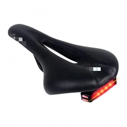 CANJIE Repuesta CANJIE canjiao Shop Silla de Bicicleta con luz Trasera. MTB Bicicleta de Carretera Sillines Sillín de Ciclismo Hueco PU Asiento de Cuero Asiento de Bicicleta W Luz Trasera