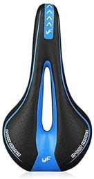 Fisecnoo Repuesta Fisecnoo Asiento de bicicleta de gel de silicona extra suave para bicicleta Mtb Saddle Cushion Sillín hueco Ciclismo Carretera Bicicleta de montaña Asiento Bicicleta (Color: Negro Azul)