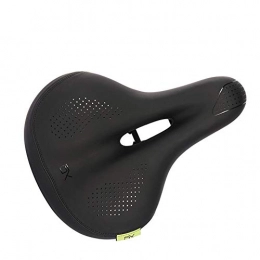 NAN Asientos de bicicleta de montaña NAN Asiento De Bicicleta Cmodo para Hombre Y para Mujer Asiento De Bicicleta con Relleno De Espuma De Cuero Amplia Silln De Bicicleta, Luz Trasera, Impermeable, Diseo De Doble Resorte, Suave