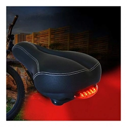 QXLXL Repuesta QXLXL Transpirable silln de Bicicleta con el Asiento de la luz Trasera LED Profesional por Carretera MTB Gel Comfort Seguridad en Bicicleta a Prueba de Golpes de Ciclo del Amortiguador del cojn