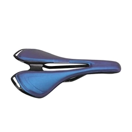 SAXTZDS Asientos de bicicleta de montaña SAXTZDS KAIX Shop 3K Fibra de Carbono Hollow Bicycle Saddle Ultra Light Mountain Bike Cushion Compatible con Ciclismo (Color : Blue)