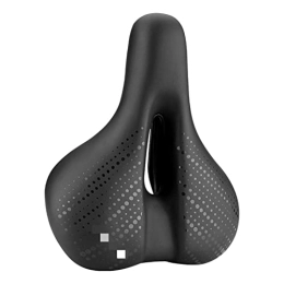 SAXTZDS Repuesta SAXTZDS KAIX Shop Silla de Bicicleta Asientos de Choque Transpirables PU Cojín de la Superficie de Cuero Cofort del Asiento de Ciclismo Hueco Redondeado MTB Saddles de Bicicleta (Color : 38218916001)