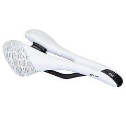 VaizA Repuesta Sillin Bicicleta Carretera 168g Fibra de Carbono Completa Eva Esponja Peso MTB sillle for Bicicleta de Carretera Sillin Bicicleta (Color : White)