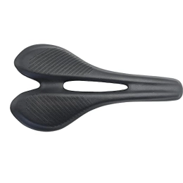 YoGaes Repuesta Sillin MTB Carretera de Fibra de Carbono MTB Saddle Use 3K T700 Material de Carbono Almohadillas de Cuero súper Ligeros Rideo de Bicicletas Asiento Bicicleta SillíN (Color : Black no Logo)