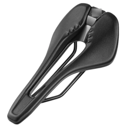 Generic Asientos de bicicleta de montaña Sillines de bicicleta MTB para bicicleta de carretera, ultraligero, transpirable, cómodo, cojín de asiento para bicicleta, sillín de carreras, 161 mejoras, color negro