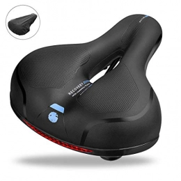 SYOSIN Asientos de bicicleta de montaña Sillín de Bicicleta, Cómodo Asineto Ergonómico, Asiento de Bicicleta Relleno con Espuma de Gel, Cojín cómodo para MTB / Bicicleta de Carretera / montaña / Urbana / Senderismo (Negro Azul)