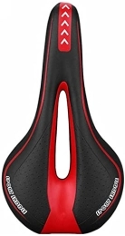 Fisecnoo Repuesta Sillín de bicicleta de carretera ultraligero de carreras, para hombre, suave, cómodo, asiento de bicicleta de montaña, piezas de repuesto (color: rojo)