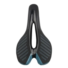 Generic Repuesta Sillín de bicicleta suave cojín transpirable MTB Road hombres mujeres choque impermeable sillín bicicleta accesorios negro azul withlight