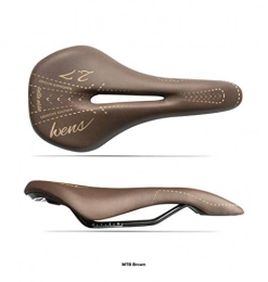 Selle Esse Repuesta Sillín para bicicleta de montaña o trekking unisex, modelo WENS 2.7, piel auténtica y gel, para bicicleta urbana, fabricado a mano en Italia 2020, color marrón