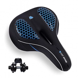 SKYBLACK Asientos de bicicleta de montaña SKYBLACK BICYCLE SEAT Asiento de bicicleta, asiento de bicicleta más cómodo DUAL DESPUESTO DE ABSORTE DE ABSORTE DE ABSORTE A prueba de agua Sillín de bicicleta Reemplazo de asiento de bicicleta con c