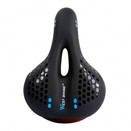 SKYBLACK Asientos de bicicleta de montaña SKYBLACK BICYCLE SEAT Cómodo asiento de bicicleta: Reemplazo de la bicicleta ancha de la bicicleta Memoria acolchada acolchada suave Cojín de bicicletas con bolas de caucho absorbente de doble amortig