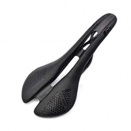 XGLXX Repuesta XGLXX Sillin de Bicicleta Camino del Carbón Sillín Asiento Hueco Completa De Carbono De Bicicletas De Montaña De Una Silla De Carbono MTB 115g De Una Silla De Cuero MTB (Color : Black)