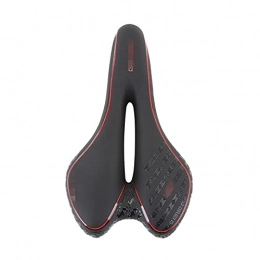 ZMMZ Asientos de bicicleta de montaña ZMMZ Asiento De Sillín De Bicicleta Relleno De Gel Suave Amortiguador De Golpes MTB Sillín De Bicicleta De Carretera Hueco PU Cojín De Asiento De Ciclismo Accesorios De Bicicleta (Color : Red)