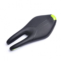 ZXY Asientos de bicicleta de montaña ZXY Silln de Bicicleta Transpirable Comfort Colchn Diseo Hueco Cuero de PU Tela de algodn Gel de slice Ciclismo Bicicleta de Pista Bicicleta de Montaa Bicicleta de Pin Fijo, Verde