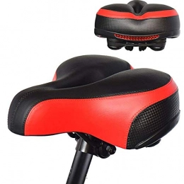 ZXY Asientos de bicicleta de montaña ZXY Sillín de Bicicleta Extra Ancho Comfort Colchón Cuero de PU Gel de sílice Ciclismo Bicicleta de Pista Bicicleta de Montaña, Rojo, G109