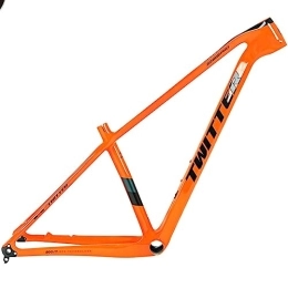 DHNCBGFZ Repuesta Cuadro De Bicicleta Montaña Fibra Carbono T900 29er 142mm / 148mm Cuadro Bicicleta Montaña Boost 15 ''17'' 19 ''BB92 Marco Bicicleta Freno Disco Enrutamiento Interno ( Color : Orange , Size : 29x19'' )