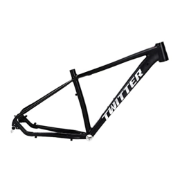 QHIYRZE Repuesta Cuadro MTB 27.5 / 29er Bicicleta De Montaña Hardtail Cuadro 15'' / 17'' / 19'' Aleación De Aluminio Freno De Disco Cuadro Eje Pasante Impulso 12*148mm Enrutamiento Interno BSA68 ( Color : Black , Size : 29x