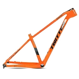 DFNBVDRR Repuesta DFNBVDRR Cuadro Bicicleta De Montaña 29er Cuadro BTT 15'' 17'' 19'' Fibra De Carbono Freno Disco BB92 Enrutamiento Interno Eje Pasante 12x148mm Cuadro Boost (Color : Orange, Size : 19x29'')