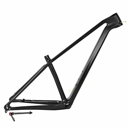 LJHBC Repuesta LJHBC Bicycle Frame 29er Negro Mate Eje de Barril 148m Aumentar Enrutamiento Interno Clase Todoterreno XC Fibra de Carbono T900 Accesorios para Bicicletas(Size:17in)
