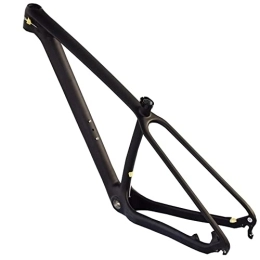 OKUOKA Repuesta OKUOKA Bicicletas de Hombre y de Mujer Cuadros de Bicicleta T800 Portabicicletas de montaña de Fibra de Carbono Ligero BSA 68 mm, Marco Negro 29ER 15 / 17 / 19in (Color : Black, Size : 29x17)