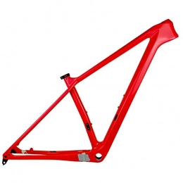 PPLAS Repuesta PPLAS 2021 Nuevo Marco de Carbono MTB 27.5er 29er Marco de Bicicleta de montaña de Carbono 148x12mm o 142 * 12 mm MARCHOS DE Bicicleta MTB (Color : Red Color, Size : 15in Glossy 142x12)