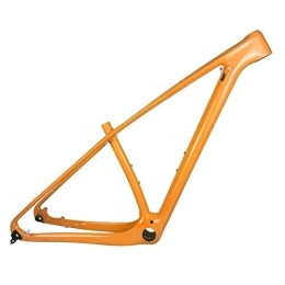 PPLAS Repuesta PPLAS Marco de Bicicleta de Carbono de 29er MTB 135x9 QR o 142x12 Marco de Bicicleta de montaña de Carbono MTB Marco de Bicicleta MTB (Color : Orange Glossy, Size : 16 17 Inch (165 180cm))