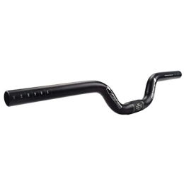 PPLAS Manillares de bicicleta de montaña Aleación de aluminio plegable en forma de golondrina 520mm manillar de la bicicleta del manillar de dirección * 25.4mm Montaña bici del camino de la rueda de piezas de bicicletas ( Color : Black )