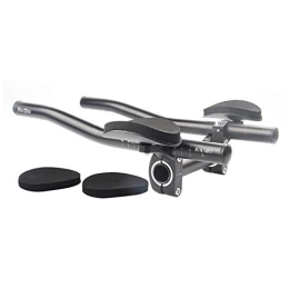 TLBBJ Manillares de bicicleta de montaña Bicycle handlebar Montaña bici del camino de MTB Carrera de bicicletas de aleación de aluminio TT del Triathlon la manija del resto barra de la manija separados por 2 piezas de tubo resto termina Bicy