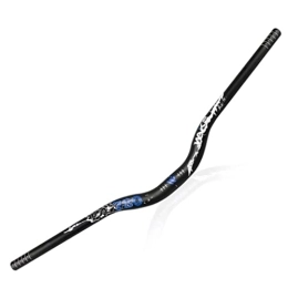 HerfsT Repuesta Manillar de bicicleta de montaña de alta altura 31, 8 x 780 mm manillar MTB extralargo aleación de aluminio en forma de U manillar de bicicleta (color: azul 780 mm)