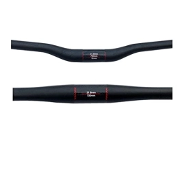 YINHAO Repuesta YINHAO Manillar de Carbono Mate Completo UD Fibra de Carbono Montaña Bicicleta Recta Plana Plana / Curva Manillar de la Bicicleta MTB Parte 31.8 * 600-760 mm (Color : Flat 620MM)