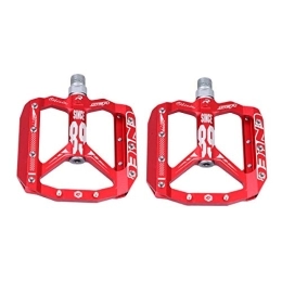 Abaodam Pedales de bicicleta de montaña Abaodam 1 par de pedal de bicicleta de montaña universal antideslizante plataforma plana pedal (rojo)