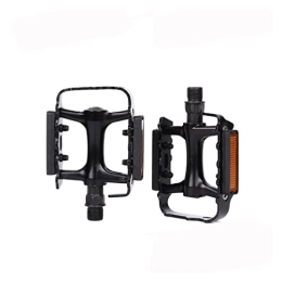 AIRAXE Pedales de bicicleta de montaña AIRAXE Pedales de rodamiento Ultra Ligero M248 Pedales de Bicicleta de Carretera MTB Accesorios M248DU Piezas de Bicicleta de montaña Negra y Plateada de aleación de Aluminio (Color : Black)