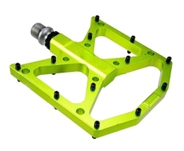 AIRAXE Pedales de bicicleta de montaña AIRAXE Piezas de Pedal de Bicicleta ultraligeras Anti-Deslizamiento CNC Carretera de Cuerpo de Aluminio MTB Pedales de Bicicleta de montaña sellada en Bicicleta de pie (Color : Green)