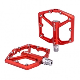 Amagogo Repuesta Amagogo Bicycle Mountain Bike Flat Pedals MTB BMX Aluminum Alloy Sealed Bearing 9 / 16 Inch Nop-Slip Red