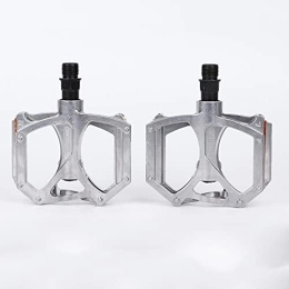 AQCRS Pedales de bicicleta de montaña AQCRS 1 pardero Pedal de Bicicleta Doble du Rodamiento Aleación de Aluminio Ultralight Mountain Road Bike Pedal Cycling (Color : M195-Silver)