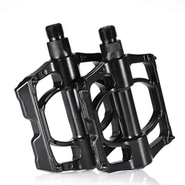 AQCRS Pedales de bicicleta de montaña AQCRS 1 Pareja Mountain Bike Pedal Aleación de Aluminio Ultra-Light Sello Rodamientos Bicicleta Plata Plata Plata Bicicleta (Color : Black)