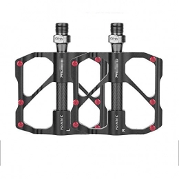 AQNPYR Pedales de bicicleta de montaña AQNPYR MTB Pedal Quick Release Road Bicycle Pedal Anti Slip Ultralight Mountain Bike Pedals Carbon Fiber 3 Bearings Pedale Vtt