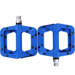 Asdflina Repuesta Asdflina Pedal de Bicicleta 3 Palin Bearing Mountain Bike Pedal Accesorios de Bicicleta de Carretera y Equipo Pedales Planos de aleacin (Color : Azul)