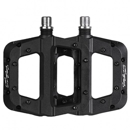 Beiyasi Repuesta Beiyasi 1 par de Pedales de Bicicleta MTB Bicicleta de Carretera Pedales ultraligeros de Fibra de Nailon 3 rodamientos Plataforma de pie Antideslizante Piezas de Ciclismo Pedales de Bicicleta Negro