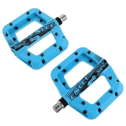 BESPORTBLE Pedales de bicicleta de montaña BESPORTBLE Clips 1 par de Pedales de Bicicleta de Montaña Pedales de Plataforma de Fibra de Nailon Ligeros Antideslizantes para Bicicleta de Carretera BMX MTB de Montaña (Azul) Reposapiés